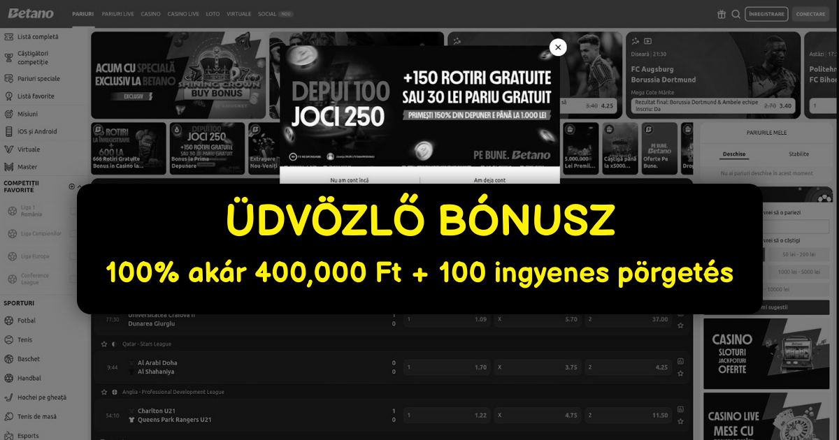 Betano Casino: Legjobb Online Slotok és Bónuszok Magyarországon